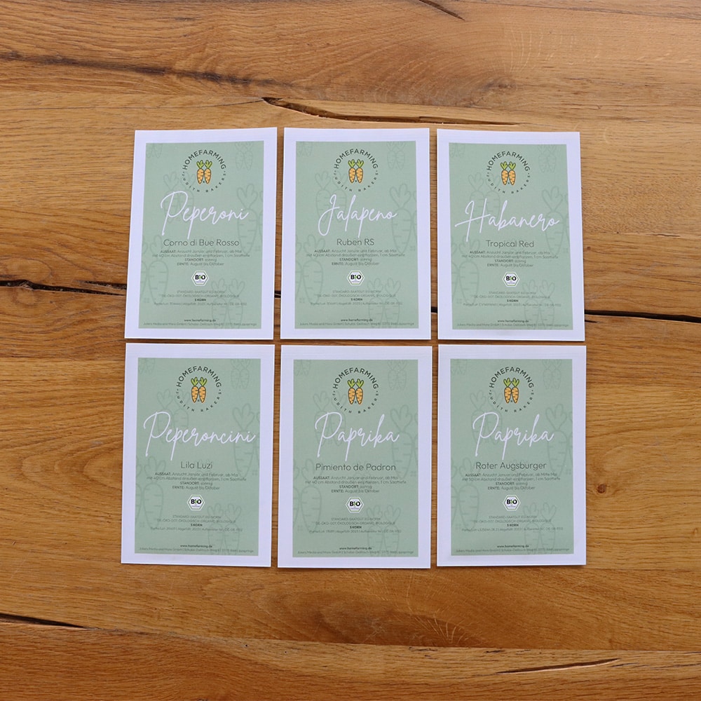 Bio-Saatgutbox Scharfer Typ alle Tüten