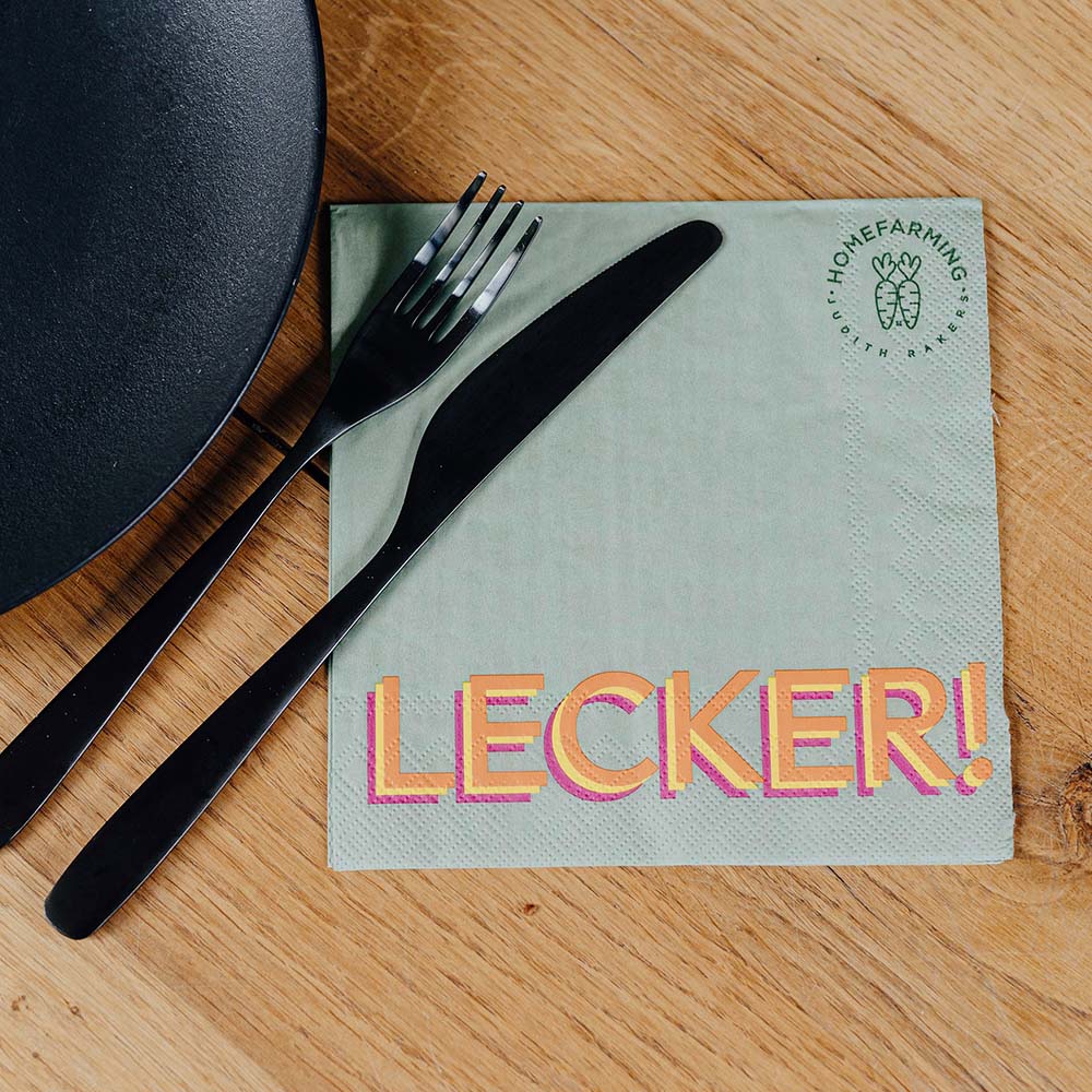 Servietten Lecker