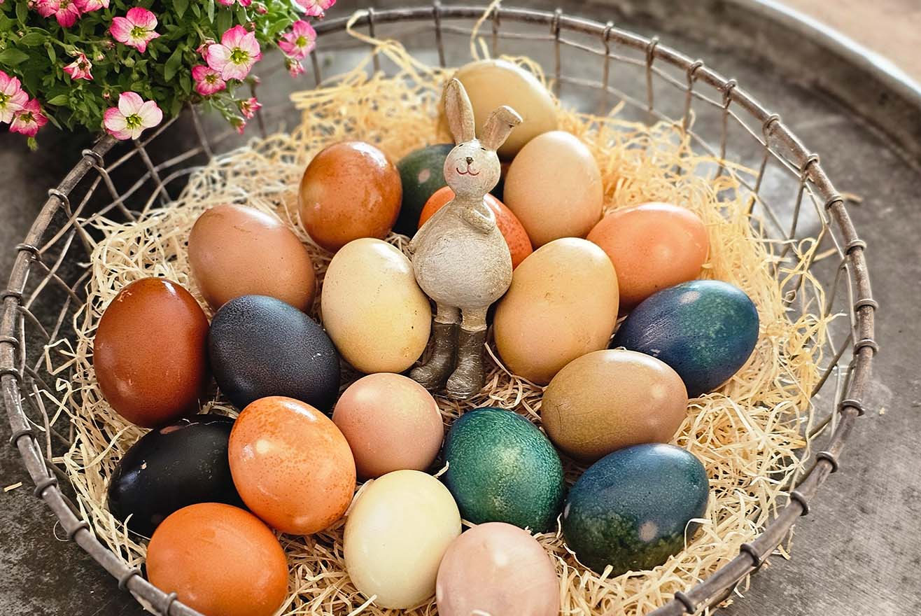 Ostereier natürlich färben