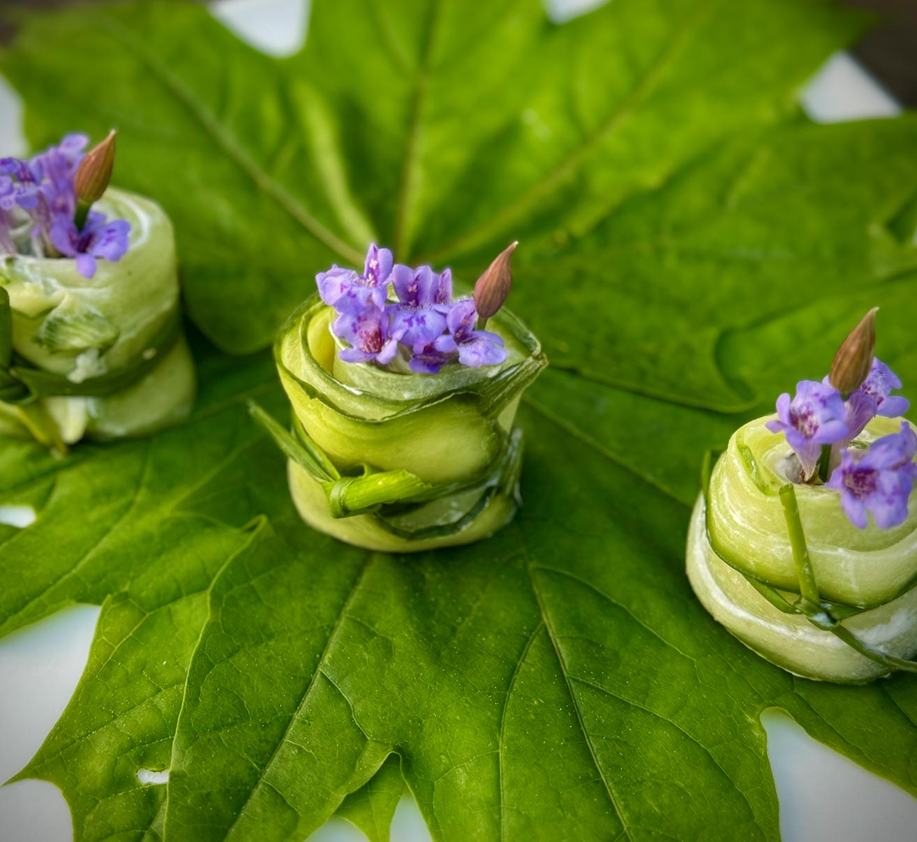Schnittlauch Gurken Röllchen Rezept
