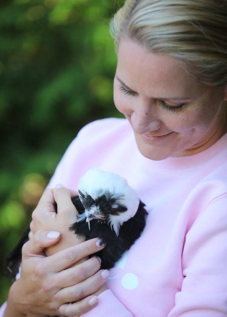 Haubenhuhn und Judith