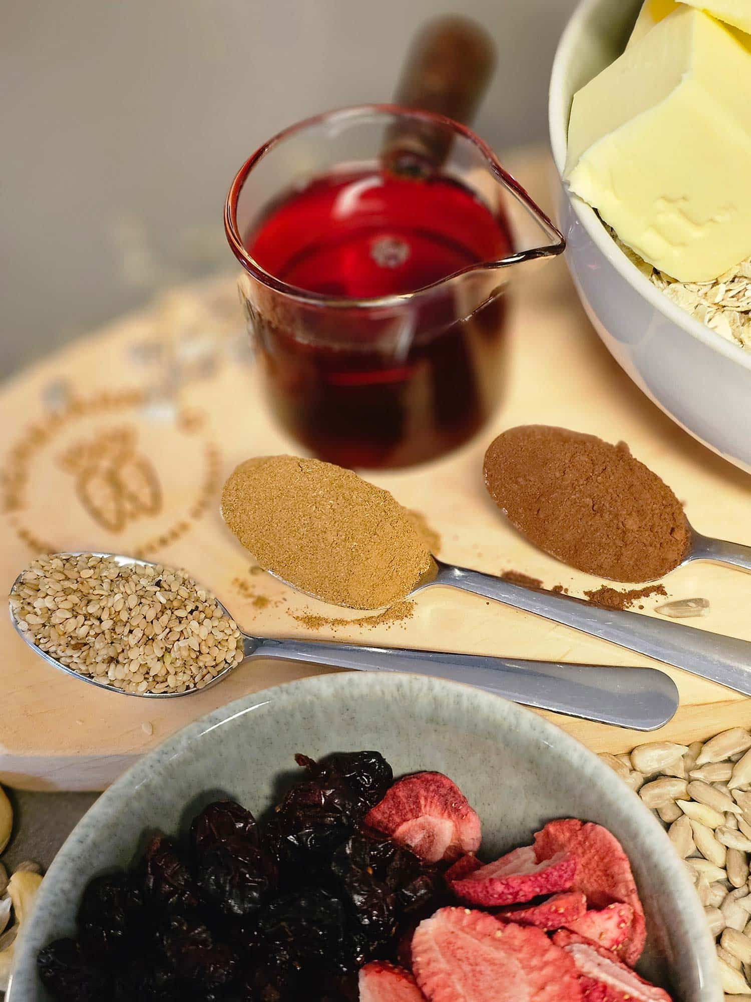 Gewürze für das Granola