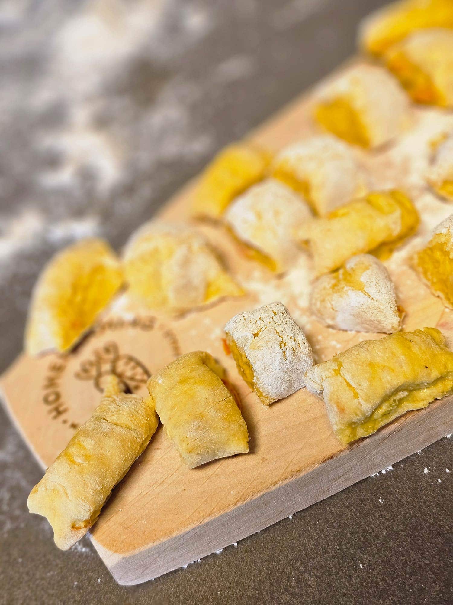 Gnocchis werden hergestellt