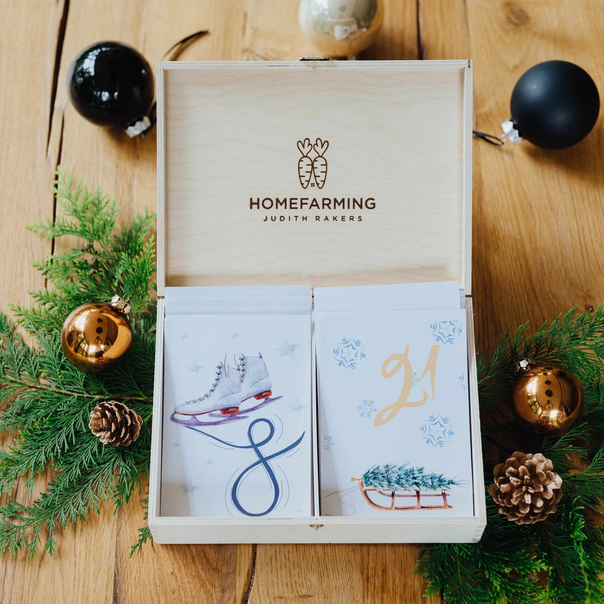 Adventskalender 2024 Homefarming Holzbox