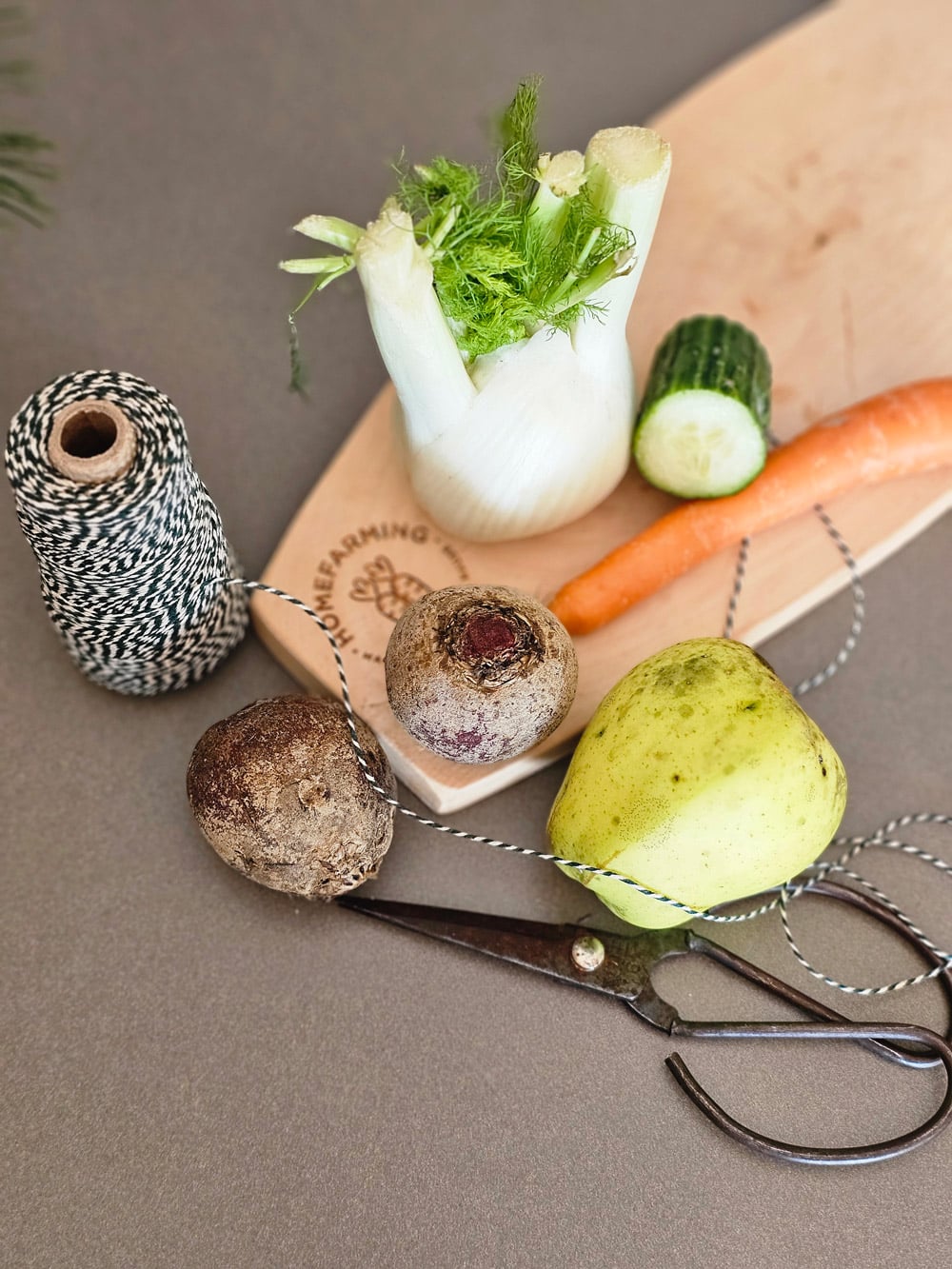 Zutaten für eine Snack Girlande