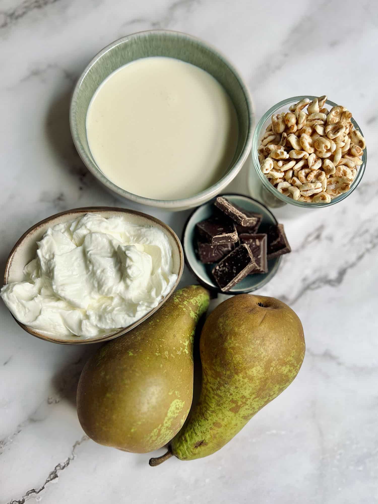 Alle Zutaten auf einem Blick