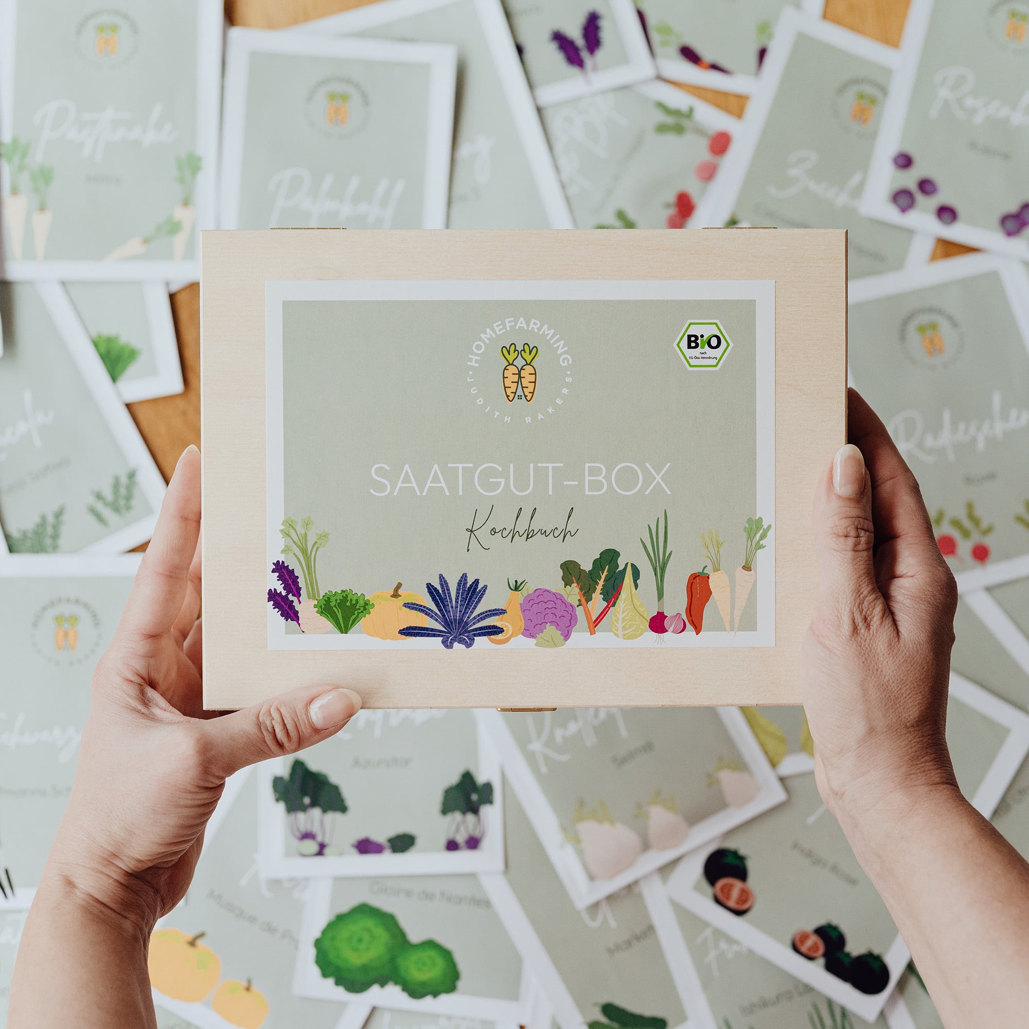 Bio Kochbuch Box Homefarming 39 Sorten