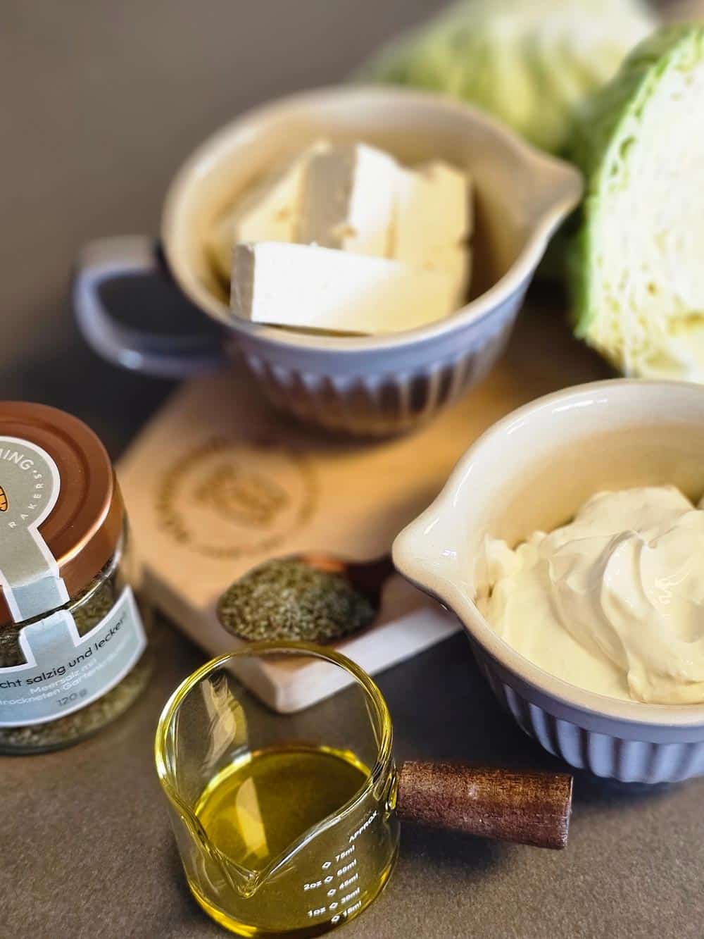 Gebackener Spitzkohl Zutaten