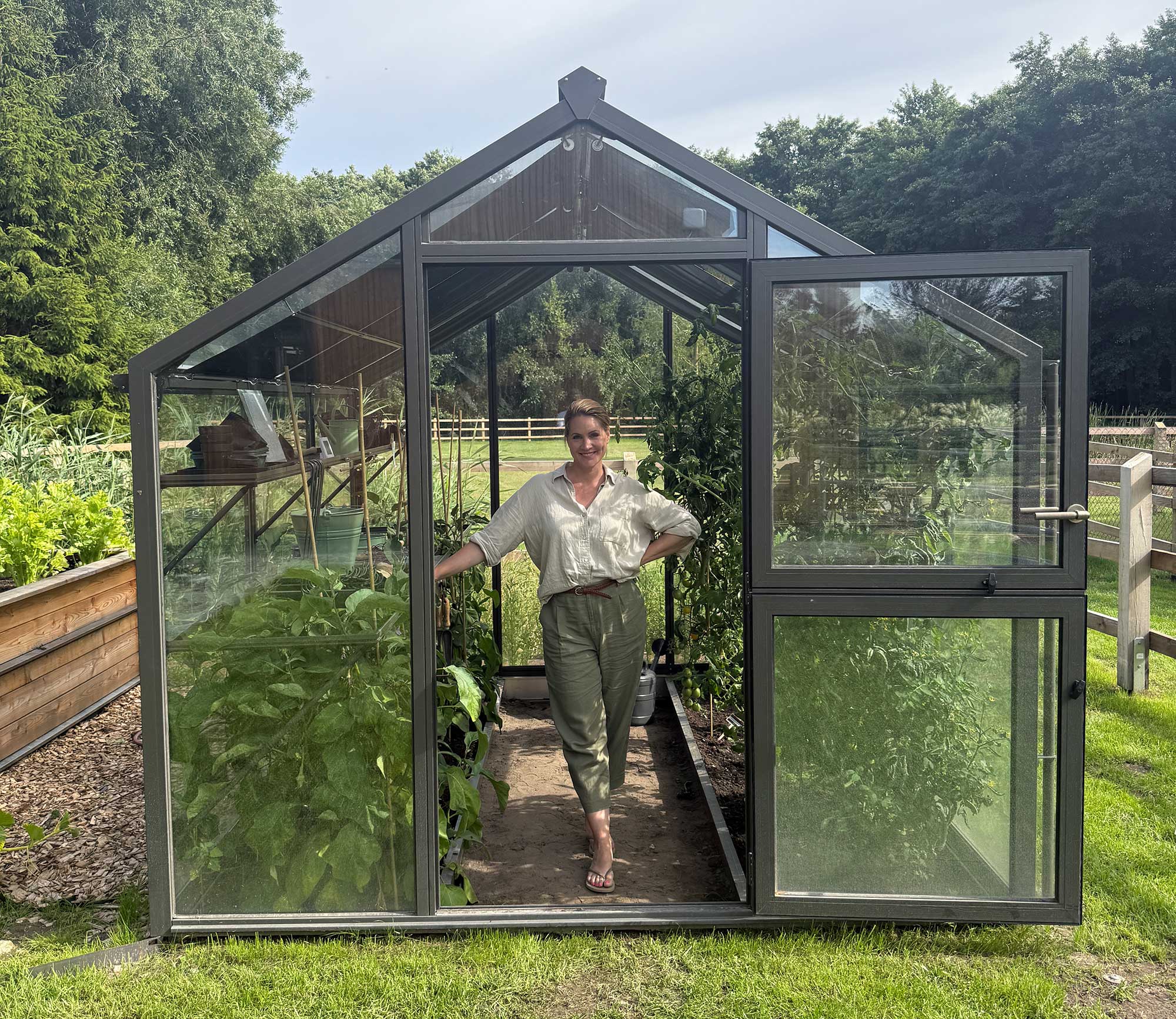 Judith Rakers Gewächshaus Hoklartherm meets Homefarming