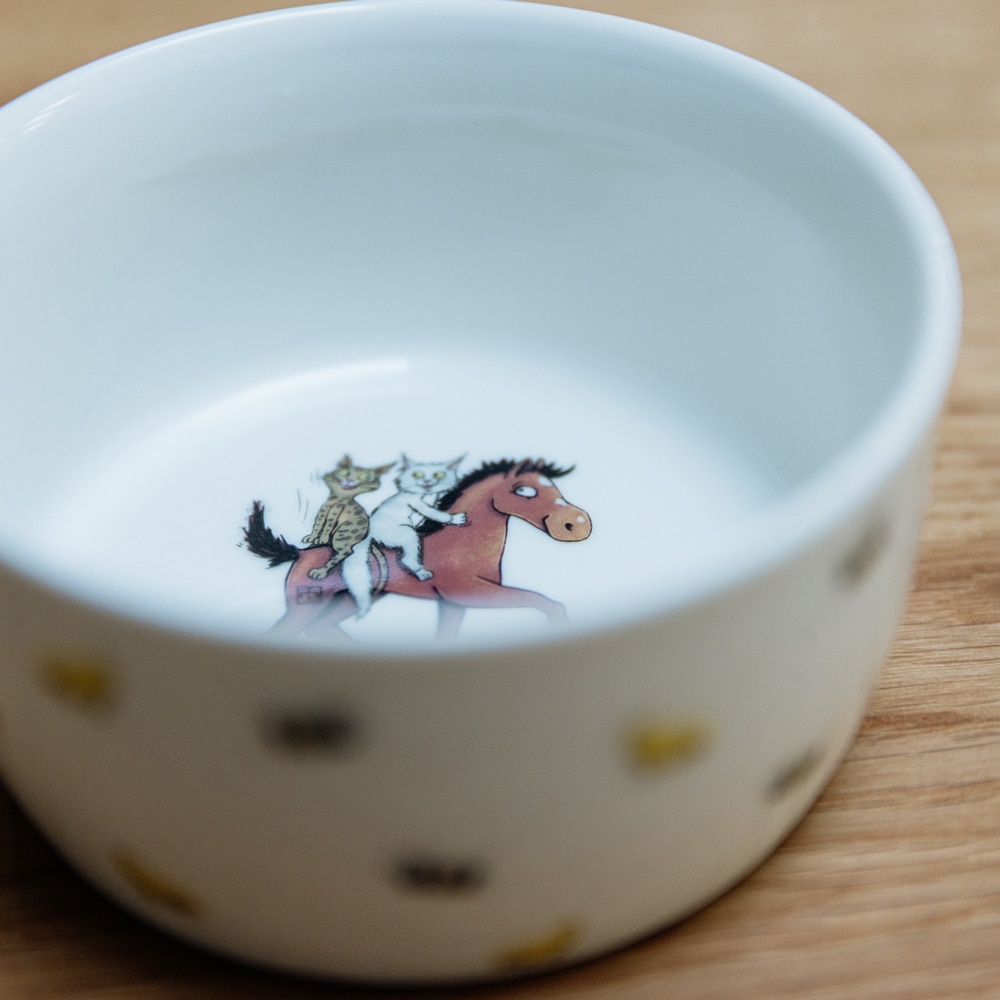 Porzellanschale "Reitstunde mit Charlie"