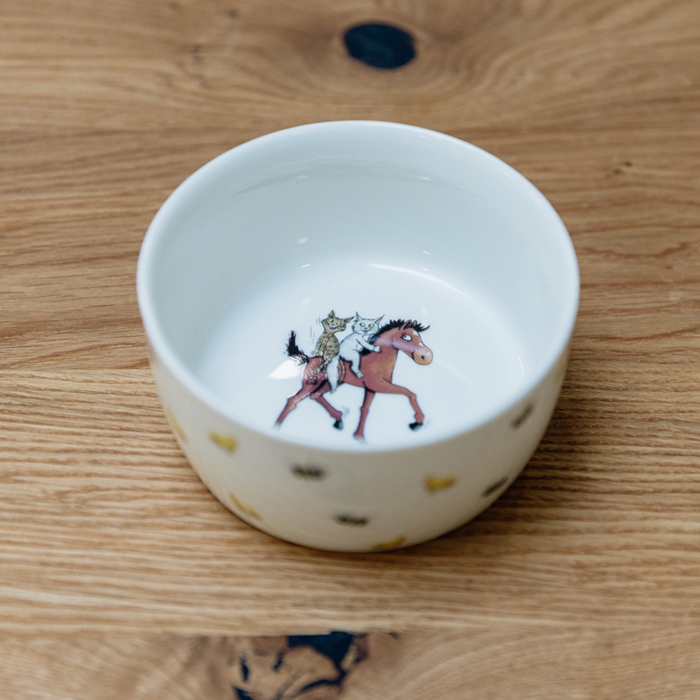 Porzellanschale "Reitstunde mit Charlie"