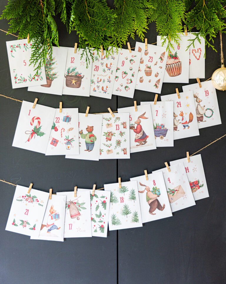 Adventskalender-Holzbox