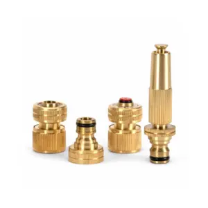 Schlauchanschluß Set Messing (4er)